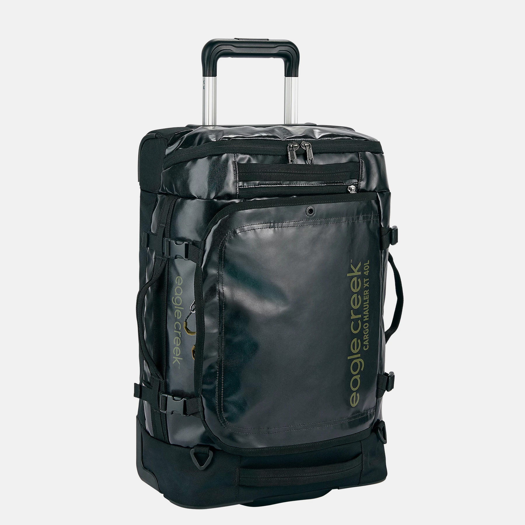 CARGO HAULER XT WHEELED  INTERNATIONAL CARRY ON DUFFEL תיק עלייה למטוס בצבע שחור ובצבע jet 